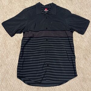 Quiksilver Black Button Down Shirt